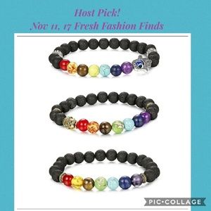 Lava Stone Chakra Braclet FREE W/Lot Above $12